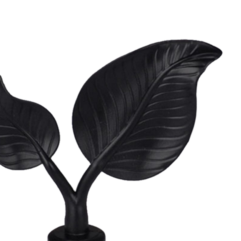 1Piece Alloy Curtain Decorative Pole/Rod Finials Ends Heads 28mm Black I