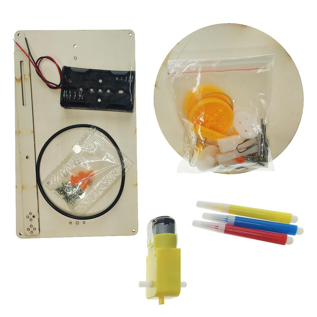DIY Electric Plotter Drawing Robot, Kids Student Science Educational Toy