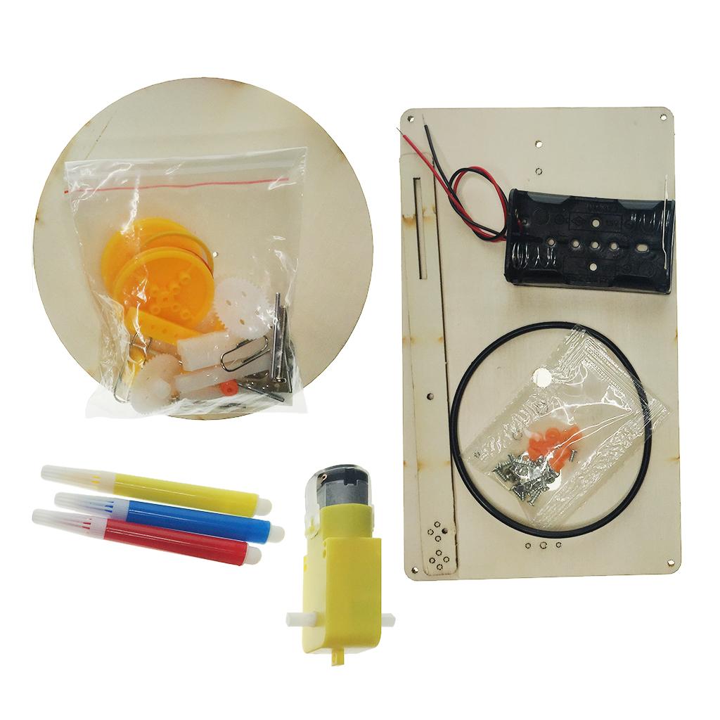 DIY Electric Plotter Drawing Robot, Kids Student Science Educational Toy