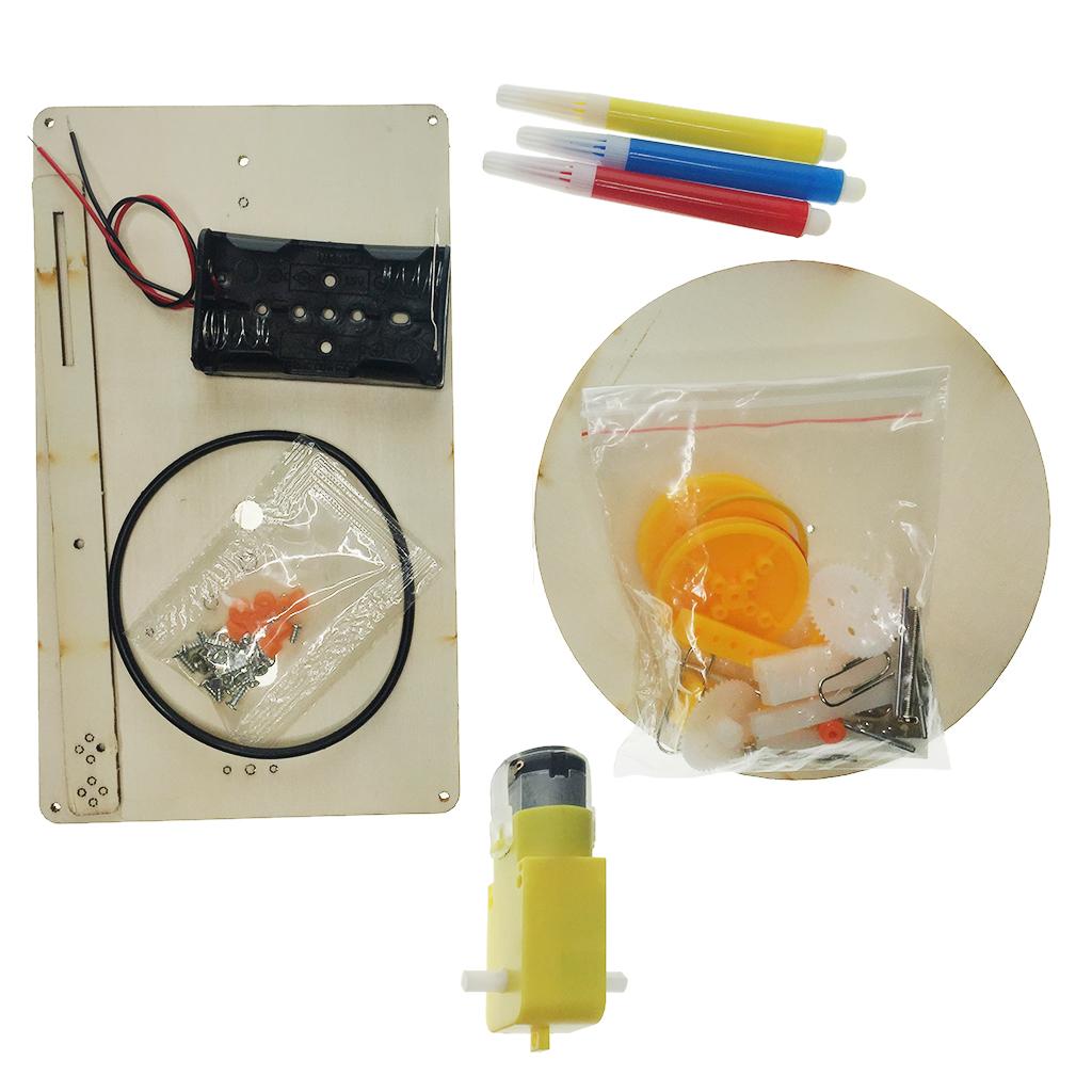 DIY Electric Plotter Drawing Robot, Kids Student Science Educational Toy
