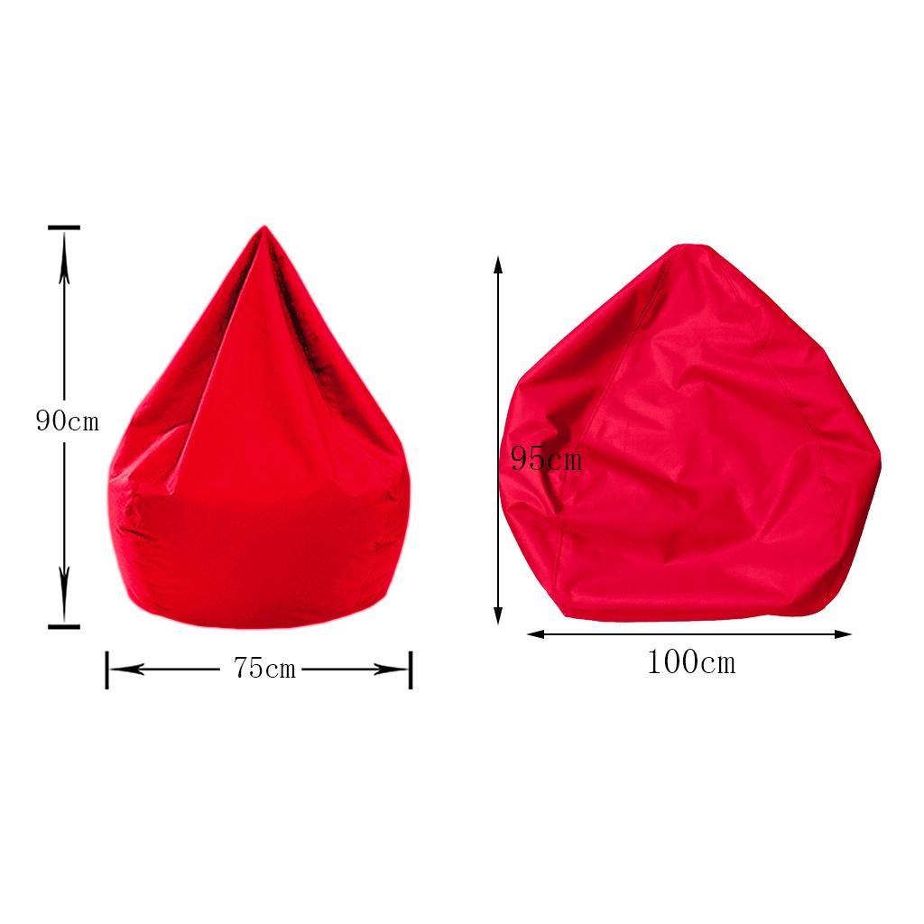 Drop Bean Bag Cover Stuffed Animal Toy Storage Bedding Organizers Rose Red