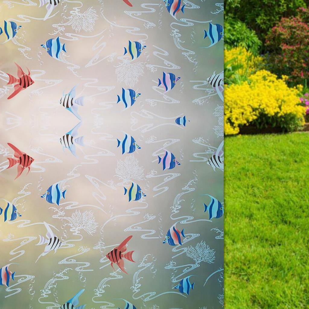 Self Adhesive 45X200cm Frosted Window Film For UV Rejection Style 21