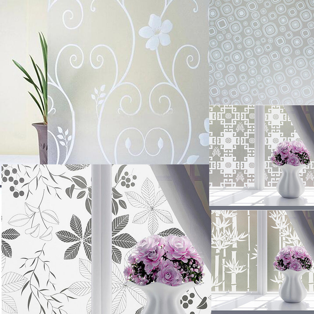 Self Adhesive Frosted Window Film For UV Rejection Heat Control Style 4