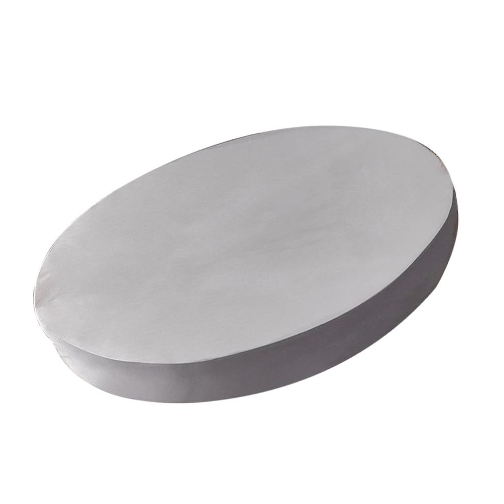 Solid Color Pure Cotton Round Bed Spread Fitted Sheet Covers Silver Gray
