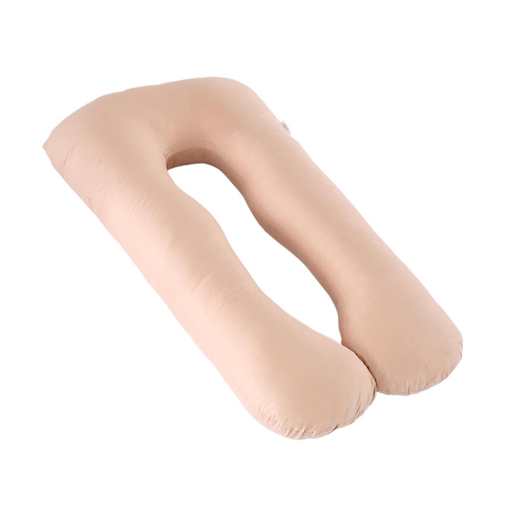 U Shaped Maternity Pregnancy Body Pillow Pillowcase Camel