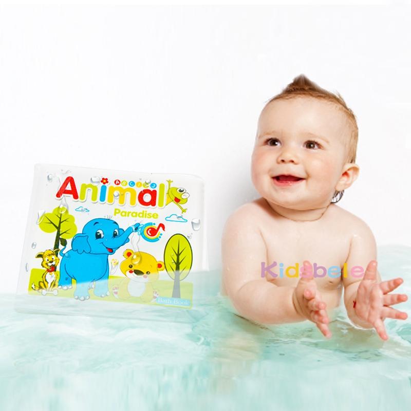 Waterproof Baby Kids Shower Bath Book Early Educational Toys Animal Paradise