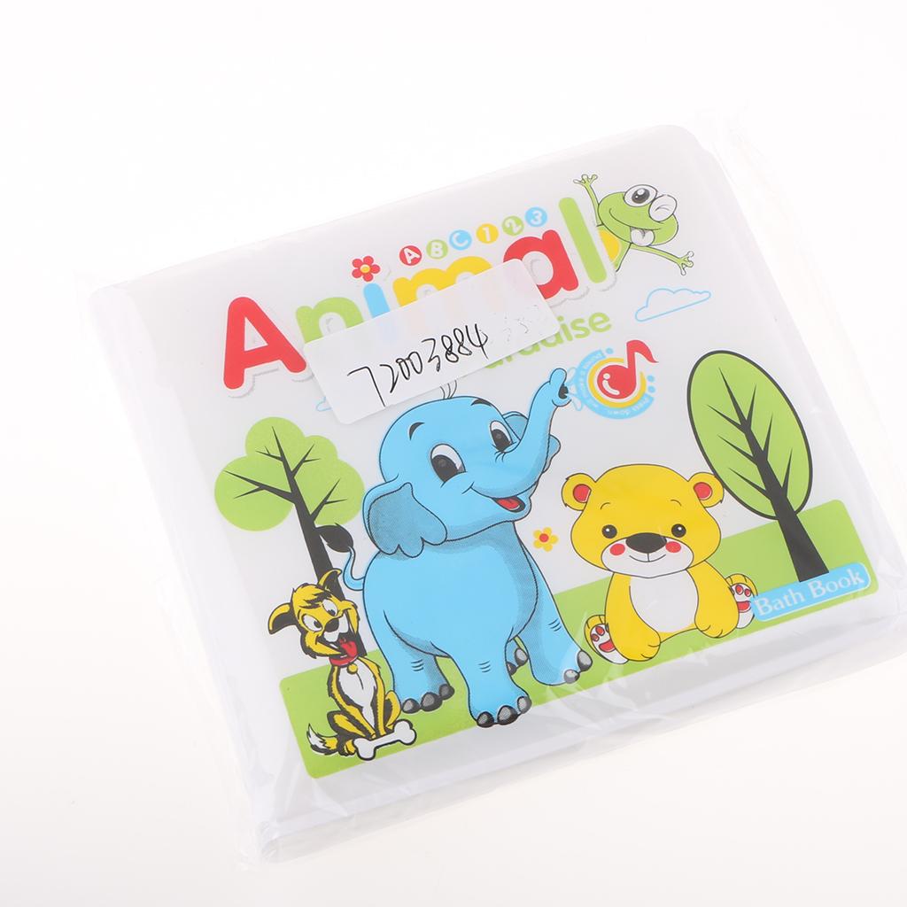 Waterproof Baby Kids Shower Bath Book Early Educational Toys Animal Paradise