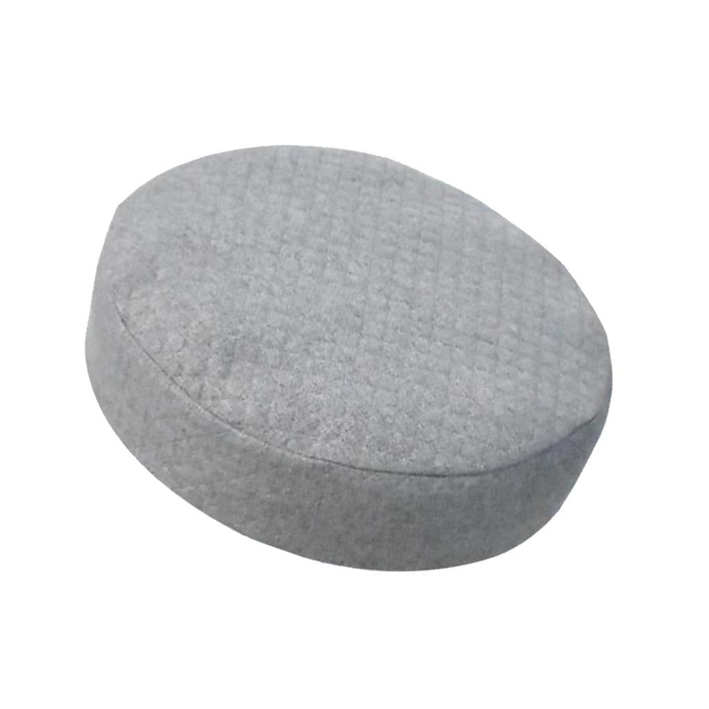 Elastic Linen Bar Stool Covers Round Chair Seat Cover Cushion Pad Gray