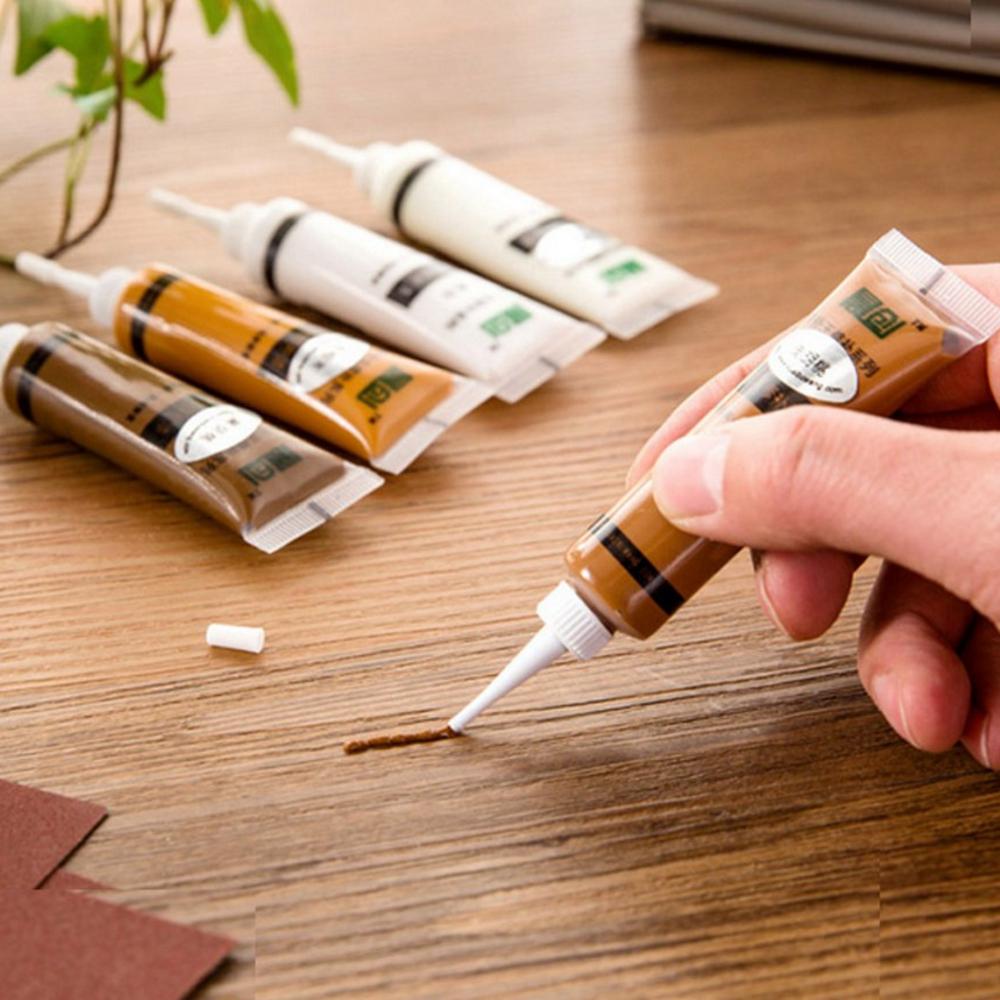 Furniture Wood Floor Scratch Repair Coating Paste Markers Tool Light Walnut