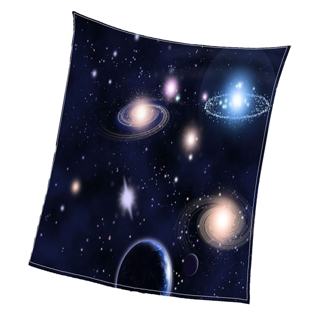 Digital Printing Flannel Blanket Soft Bed Sofa Throw Galaxy 150x200cm