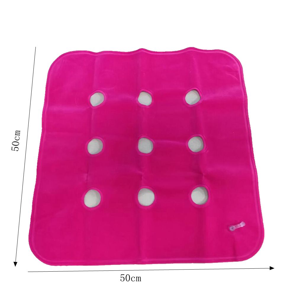 Air Inflatable Hypoallergenic Seat Cushion Backrest Pink