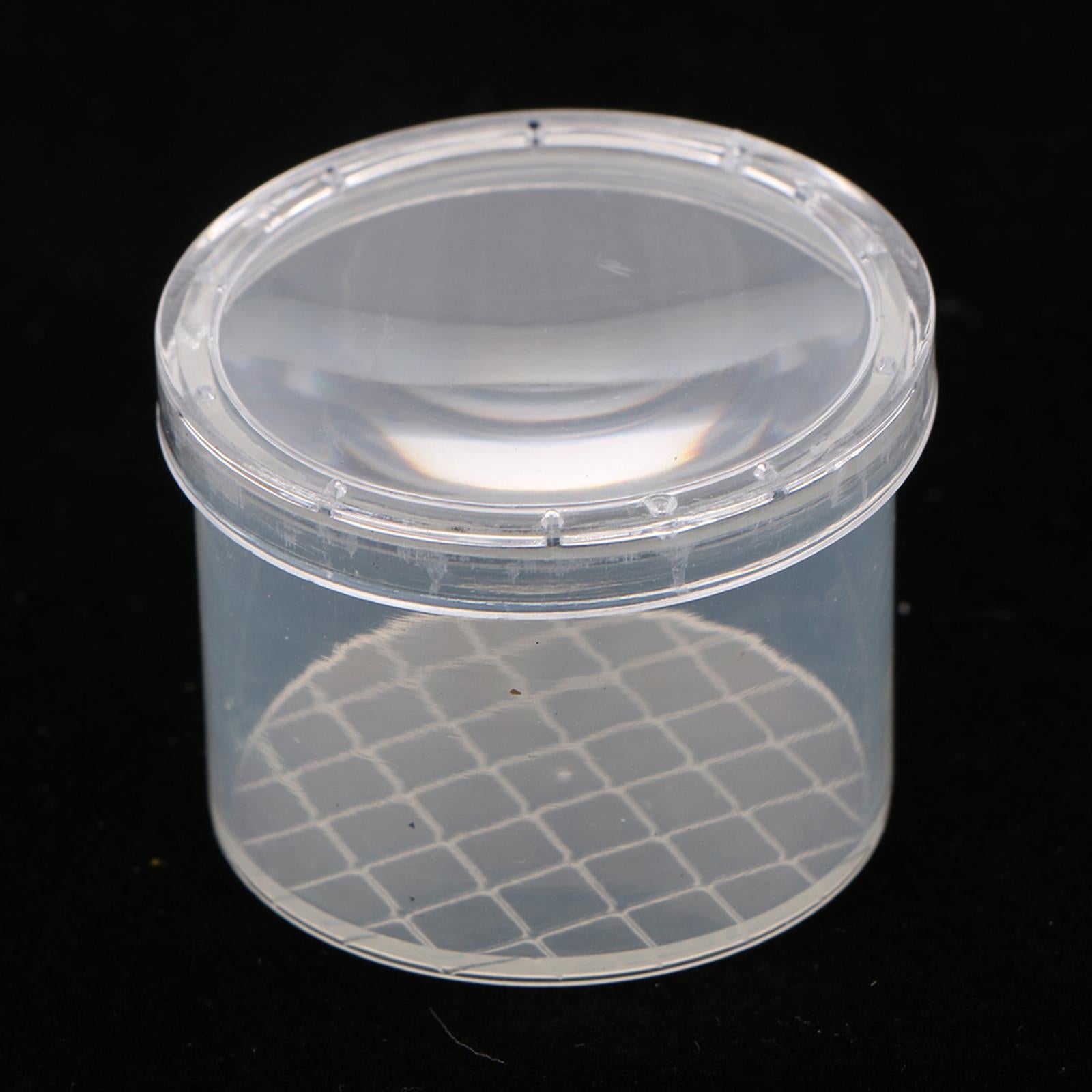 5 Pieces Plastic Cups Insect Cage Box with Magnifying Top