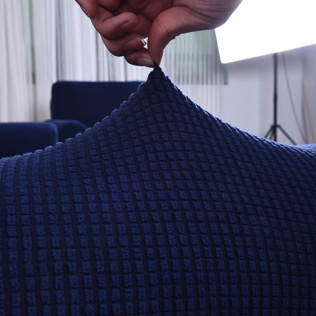 Sofa Futon Seat Cushion Cover Couch Slipcover Protector Dark Blue_Size M
