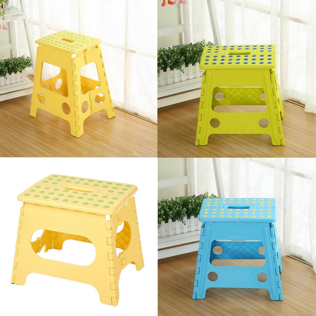 Super Strong Folding Step Stool for Adults Kids Multi-purpose Chair Yellow