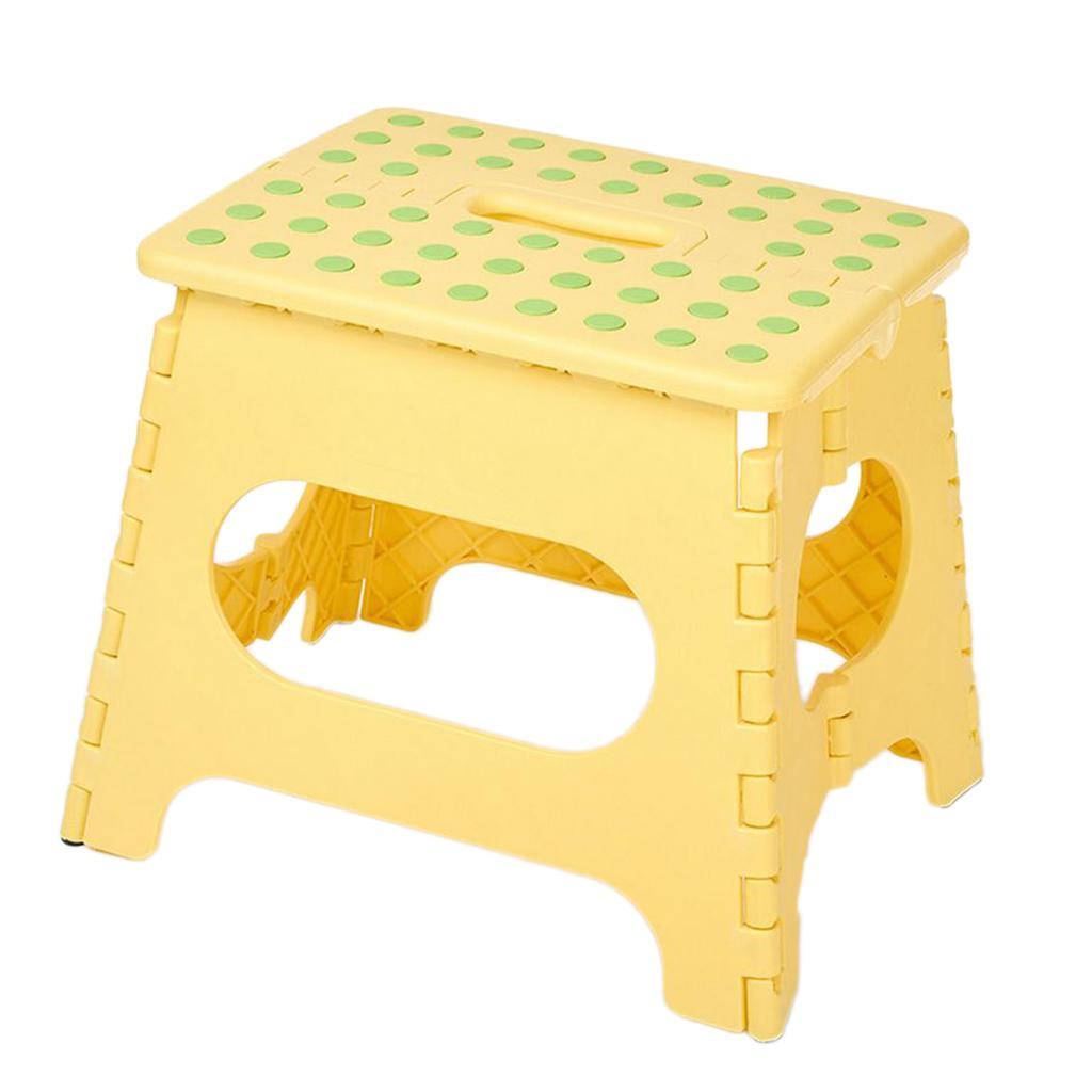 Super Strong Folding Step Stool for Adults Kids Multi-purpose Chair Yellow
