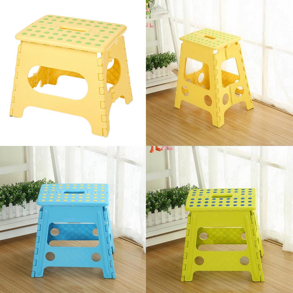Super Strong Folding Step Stool for Adults Kids Multi-purpose Chair Yellow