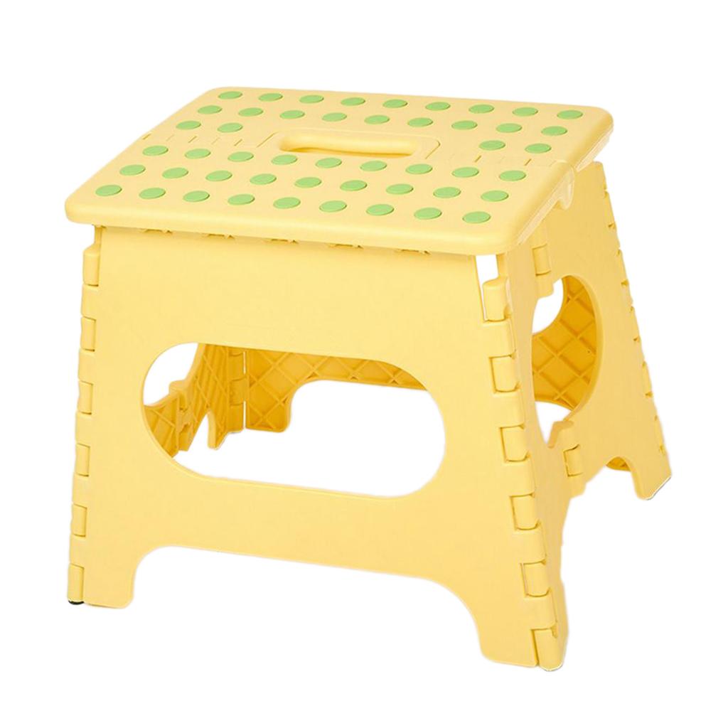 Super Strong Folding Step Stool for Adults Kids Multi-purpose Chair Yellow