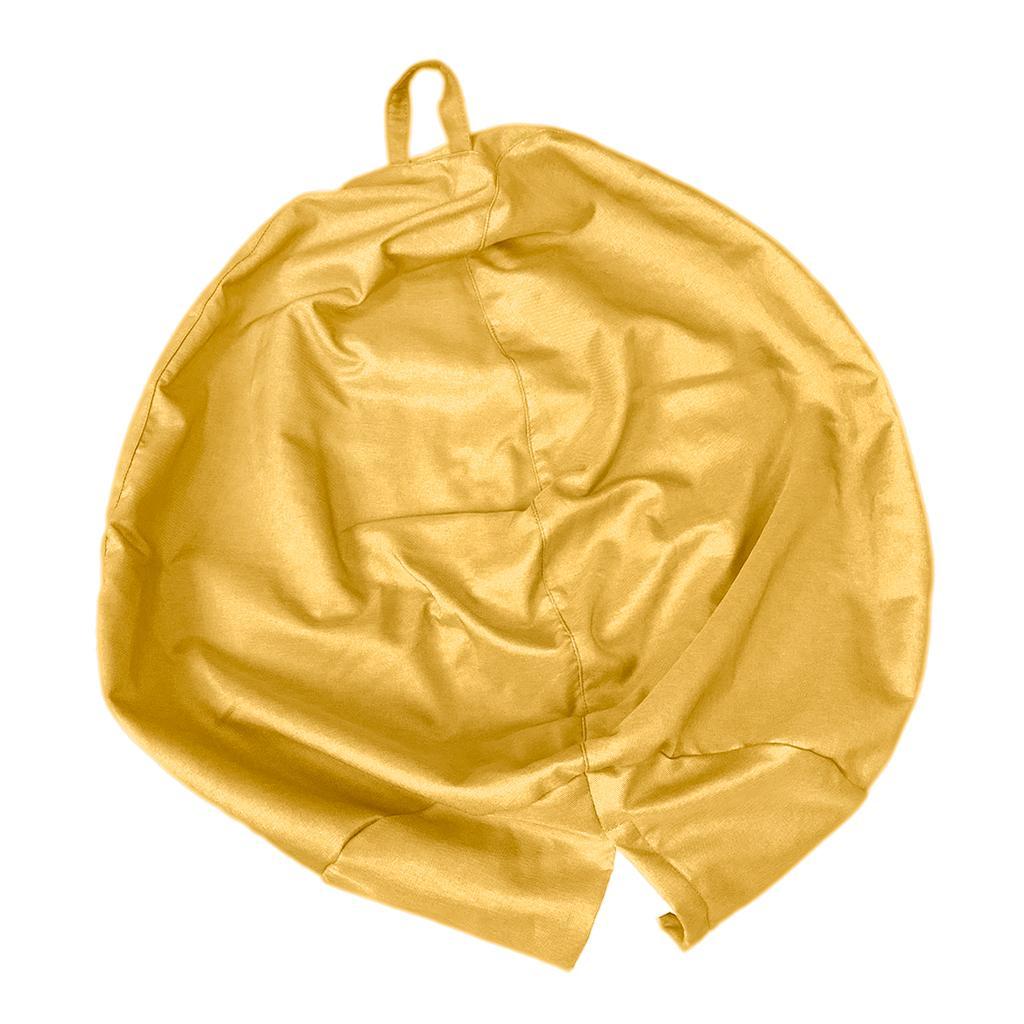 Large Audlt Teen Size Bean Bag Chair Cover Bedding Toy Storage Yellow