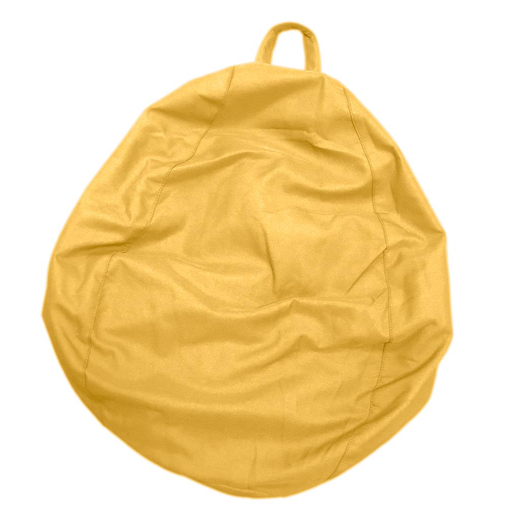Large Audlt Teen Size Bean Bag Chair Cover Bedding Toy Storage Yellow