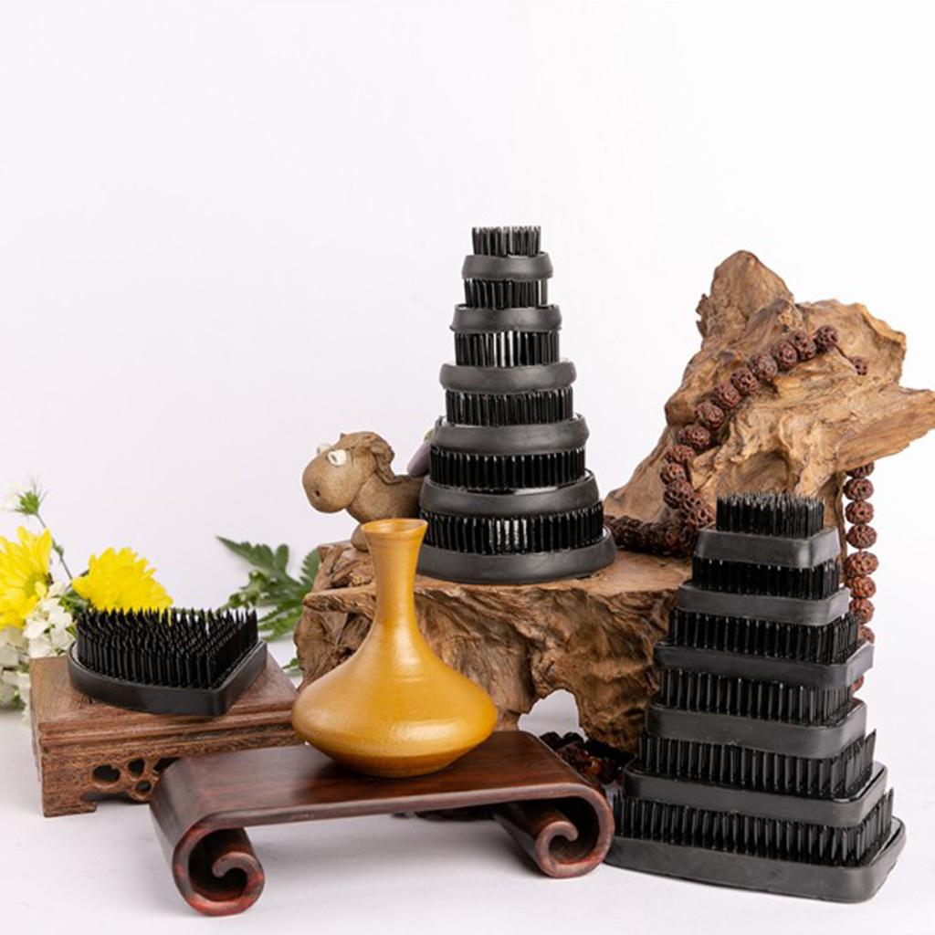 Assorted Ikebana Kenzan Flower Frog Arrangment Black 50x70mm (2x2.8 inch)
