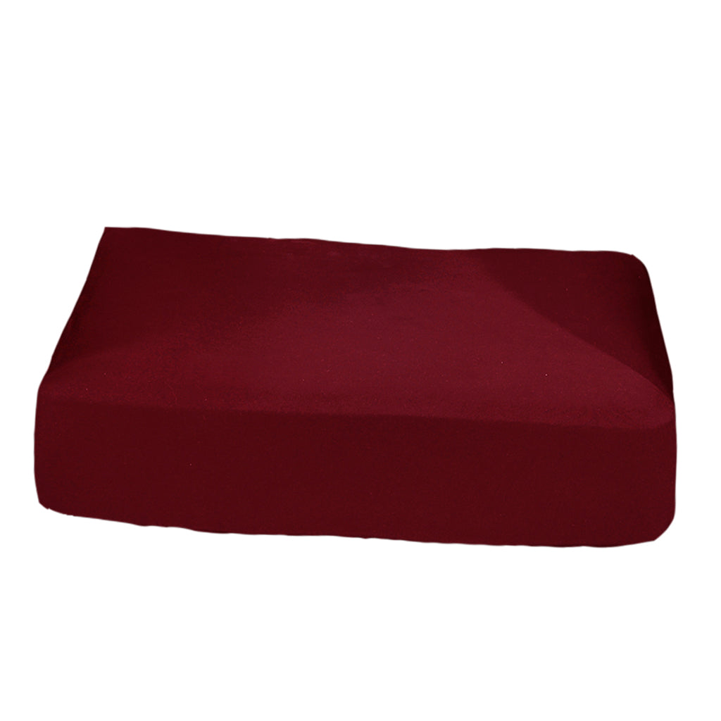 Jacquard Polyester Spandex Sofa Seat Cushion Chair Cushion - Wine Red