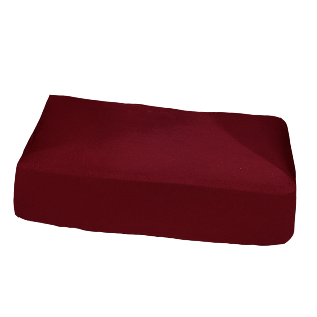 Jacquard Polyester Spandex Sofa Seat Cushion Chair Cushion - Wine Red