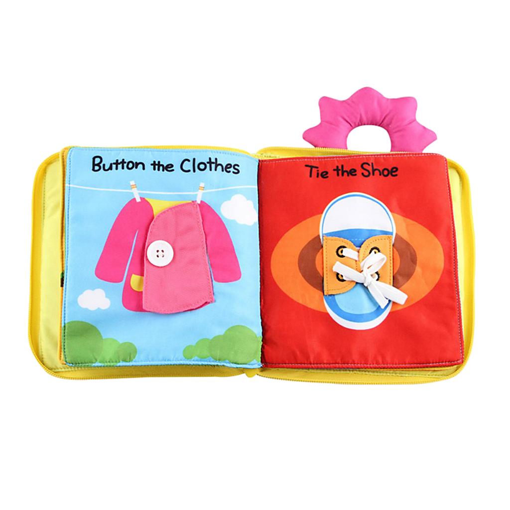 Soft Baby Cloth Book 3D Activity Books for Toddlers Preschool Education Toys