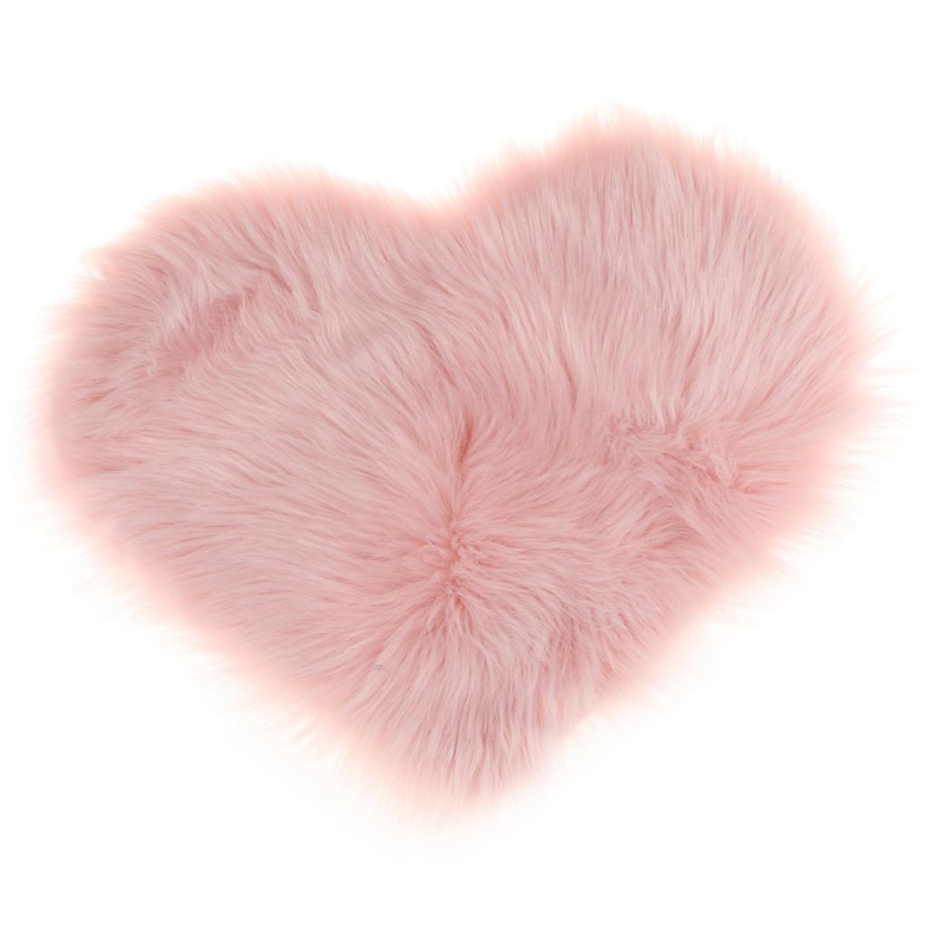 Artificial Wool Soft Plush Sofa Pillow Case Cushion Cover Light Pink