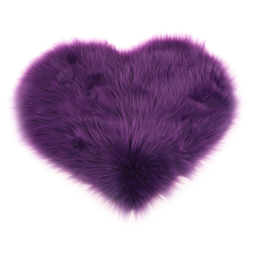 Artificial Wool Soft Plush Sofa Pillow Case Cushion Cover Violet