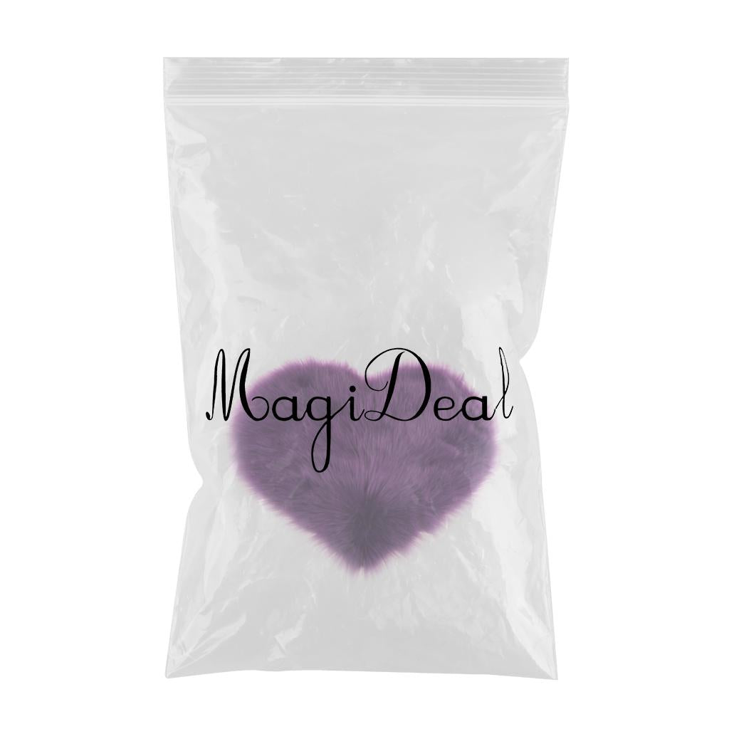 Artificial Wool Soft Plush Sofa Pillow Case Cushion Cover Violet