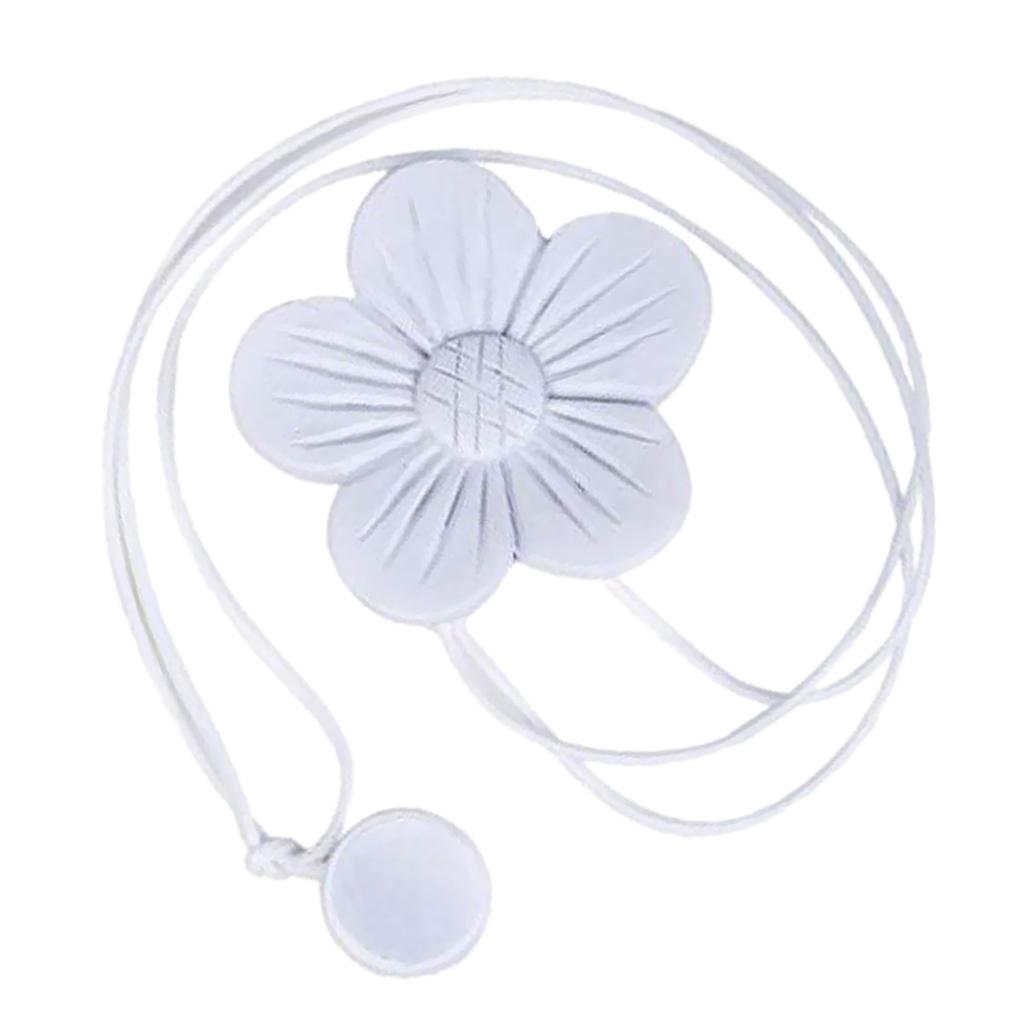1 Piece Flower Shape Magnetic Curtain Tie Back White