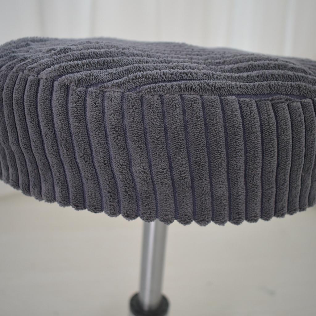 Round Bar Stool Chair Seat Cushion Cover 03 35cm - Dark Grey