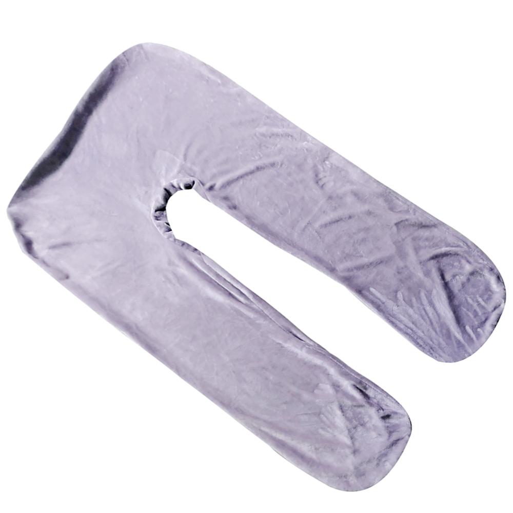 U Shaped Maternity Pregnancy Support Pillow Body Bolster Pillowcase Gray