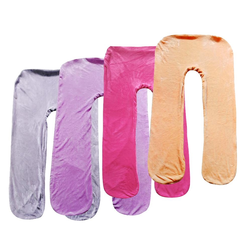 U Shaped Maternity Pregnancy Support Pillow Body Bolster Pillowcase Gray