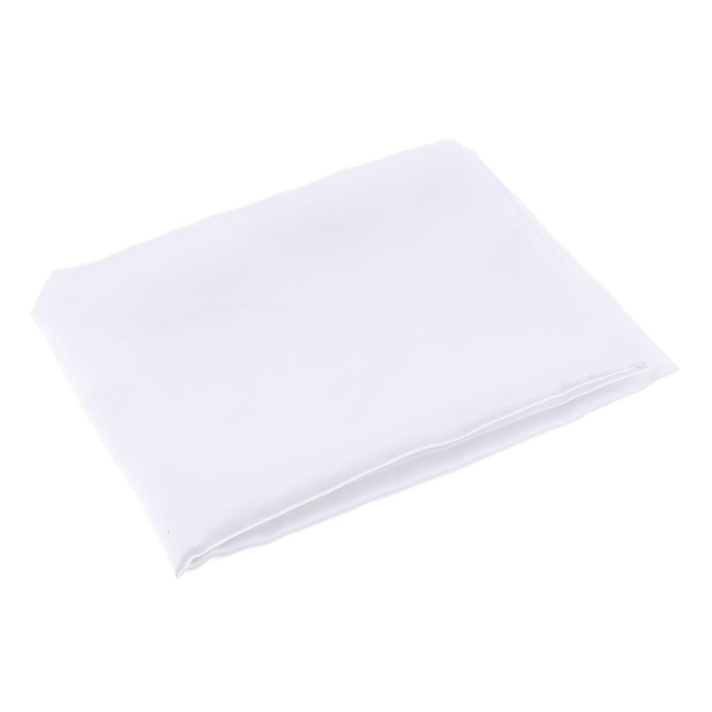 Solid Color Luxury Silky Pillowcases Queen Size 20x30 Inch White