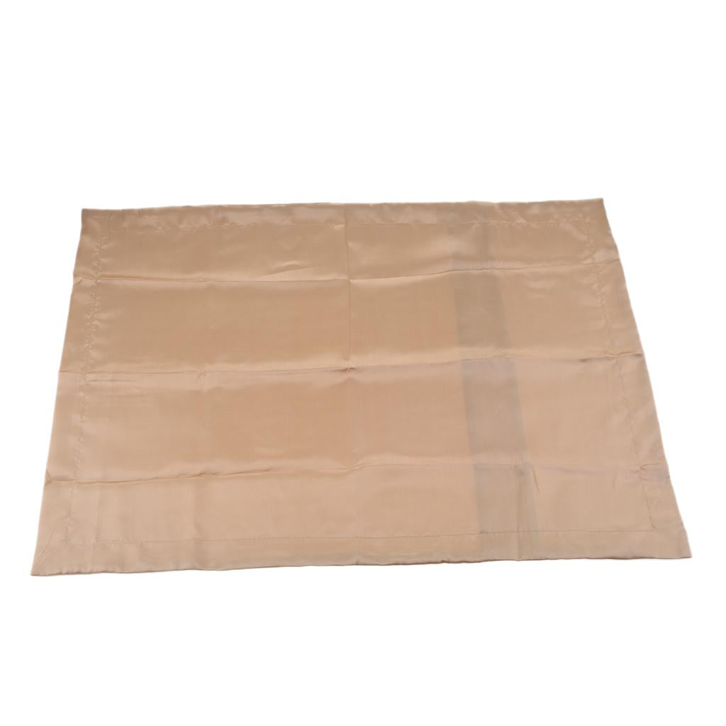 Solid Color Luxury Silky Pillowcases Queen Size 20x30 Inch Camel