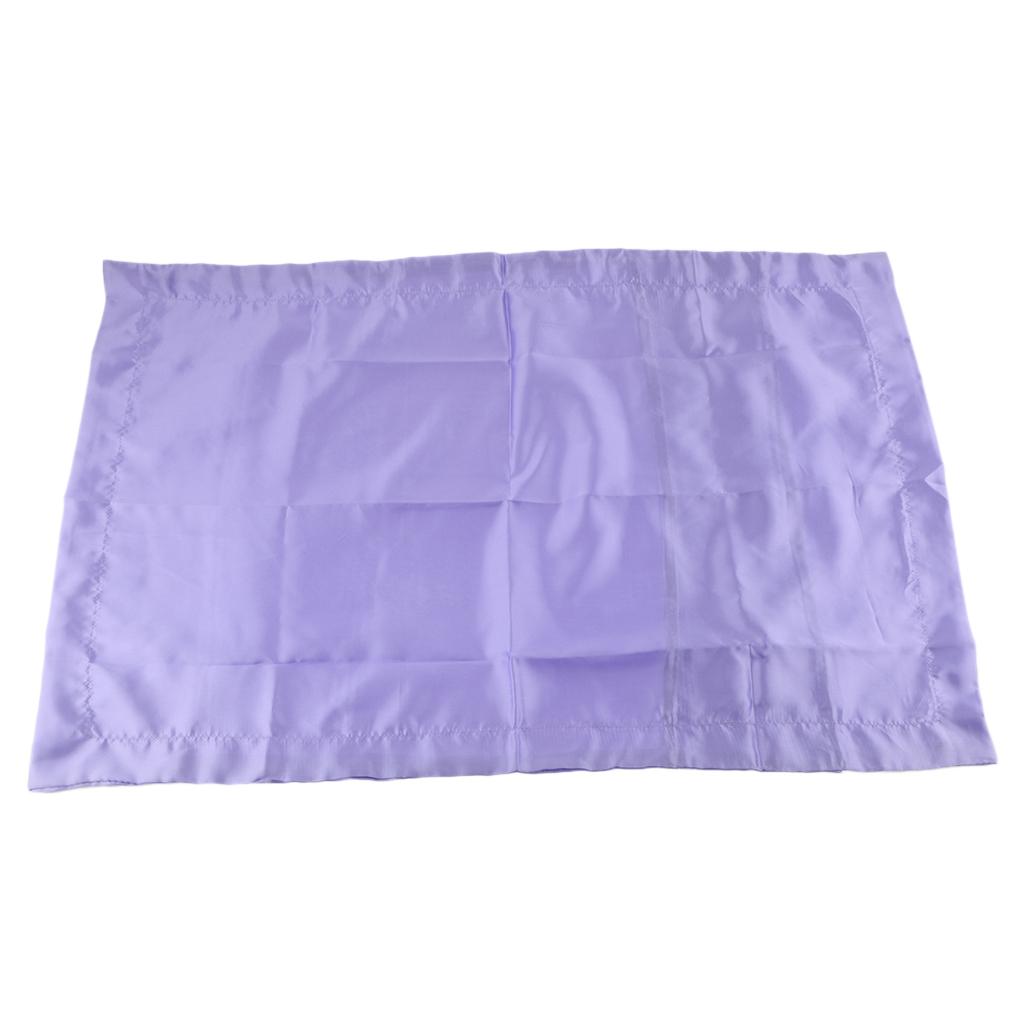 Solid Color Luxury Silky Pillowcases Queen Size 20x30 Inch Light Purple
