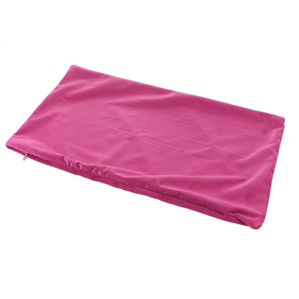 Soft Velvet Solid Color Throw Pillow Covers Cushion Case Hot Pink