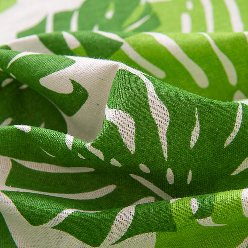 Cafe Window Curtain Semi-Sheer Kitchen Curtain Tier Green - 130x41cm