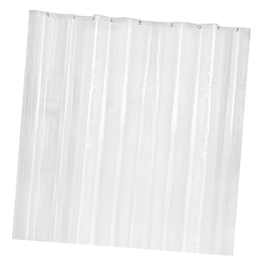 Mildew Resistant Anti-Bacterial PEVA Shower Curtain Liner Clear L