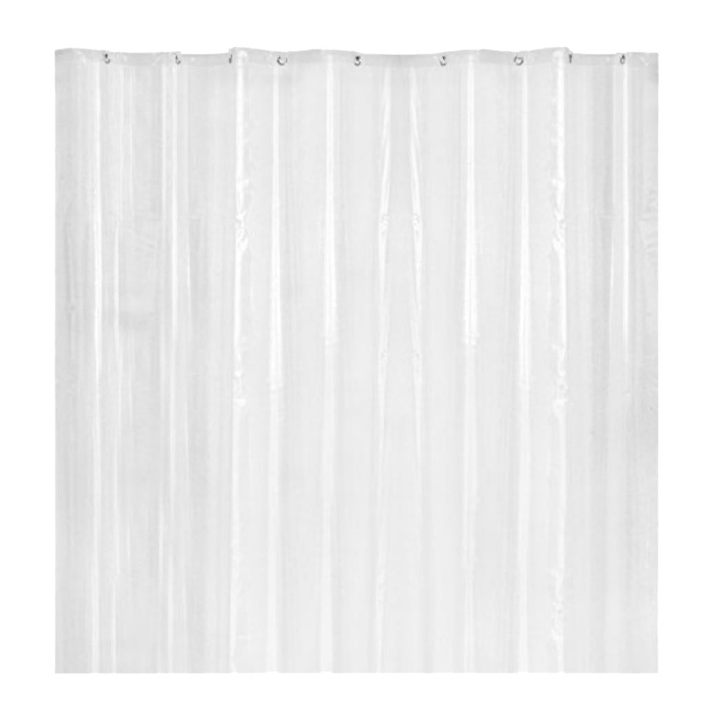 Mildew Resistant Anti-Bacterial PEVA Shower Curtain Liner Clear L