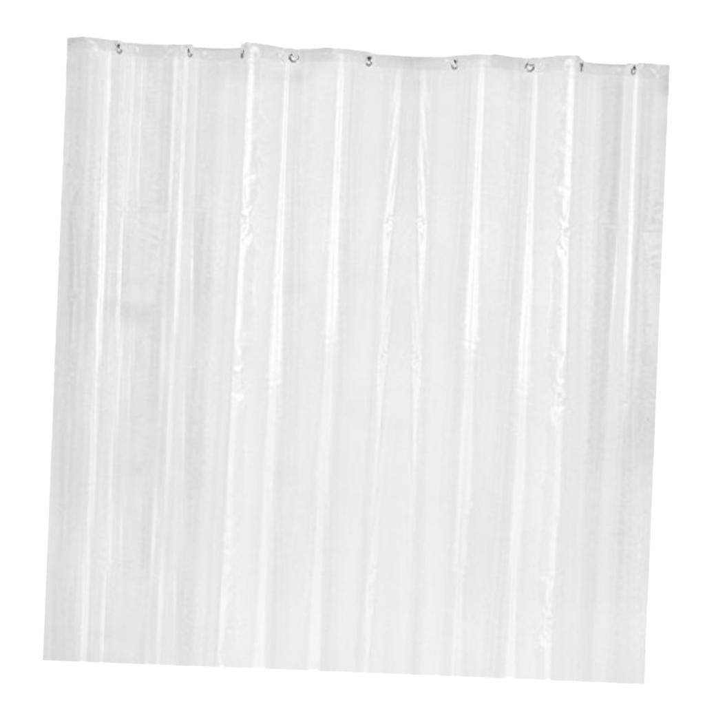 Mildew Resistant Anti-Bacterial PEVA Shower Curtain Liner Clear L