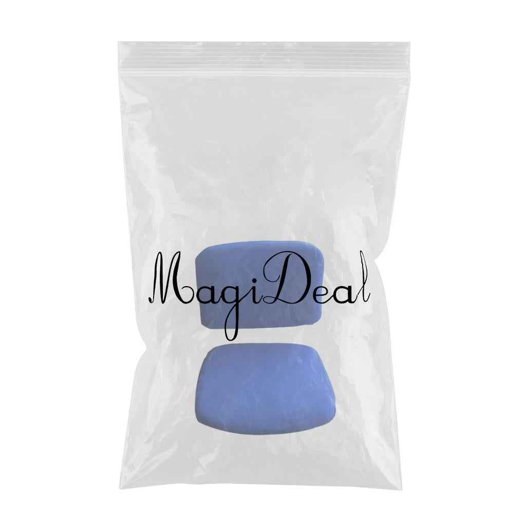 1 Set Split Design Stretchable Office Computer Chair Covers Slipcover Deep Blue