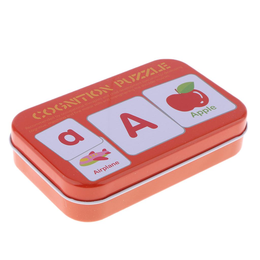 56 Pieces Preschool Educational Flash Cards for Kids Letters