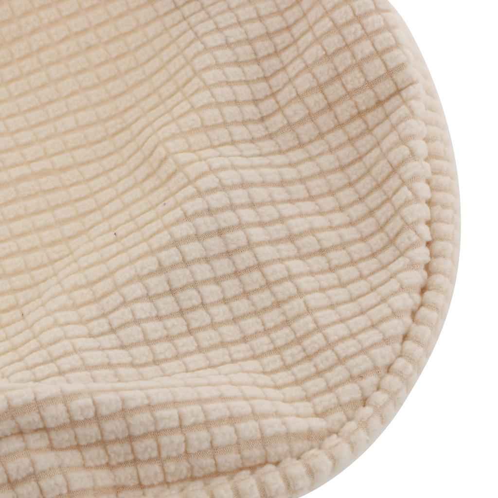 Stretchy Round Bar Stool Cover Chair Seat Cushion Fits 30-38cm Beige