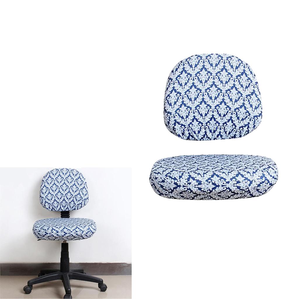 Elastic Separate Office Computer Rotating/Swivel Chair Cover Style_4