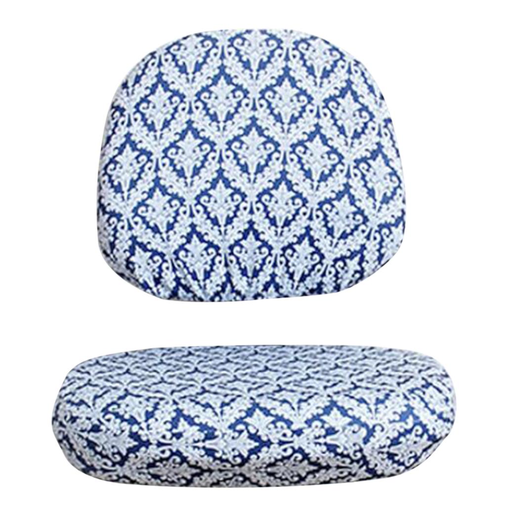 Elastic Separate Office Computer Rotating/Swivel Chair Cover Style_4