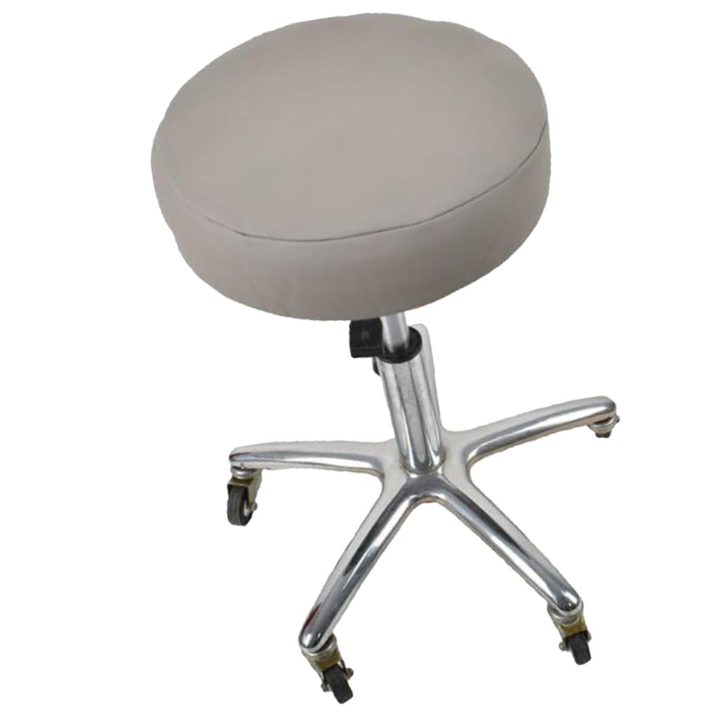 Stretchy Round Bar Stool Cover Chair Seat Cushion 40cm Grey