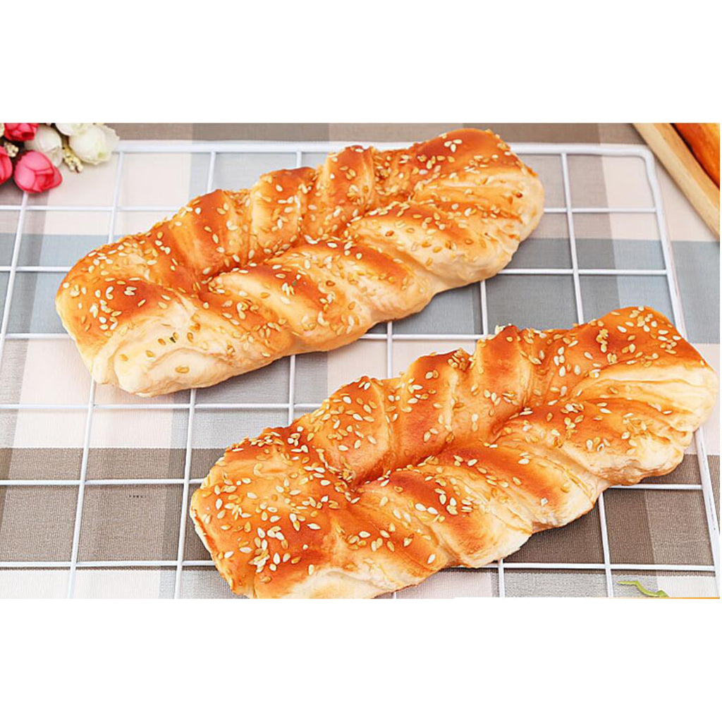 Artificial Sesame Bread Simulation Realistic Food Dessert