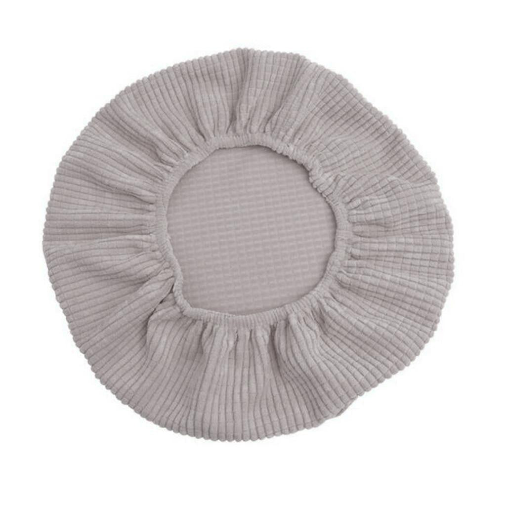 Bar Stool Covers Round Chair Seat Cushion Protector Gray 35x35x10cm